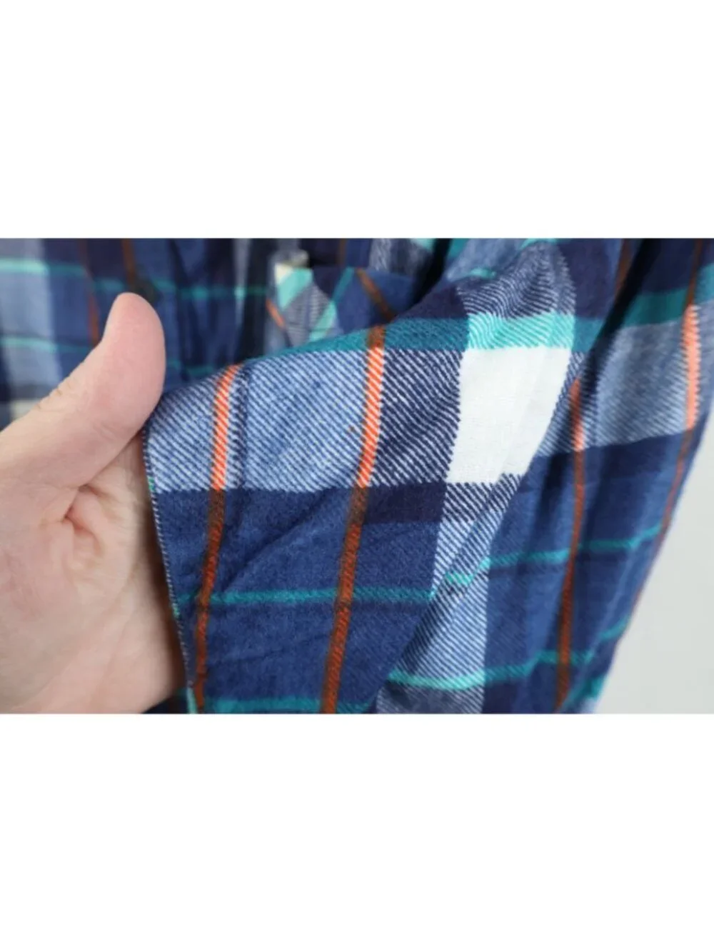 Vintage 70s Streetwear Mens Medium Faded Flannel Collared Button Shirt Plaid